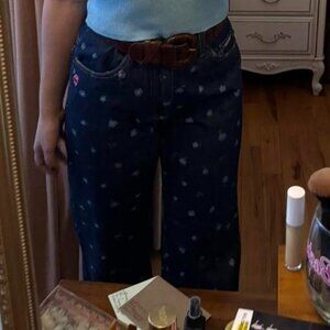 Marc Jacobs Floral Blue Jeans